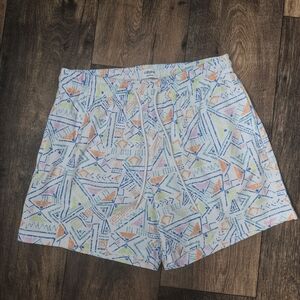 Crown & Ivy Blue and Orange Patterned Swim Shorts